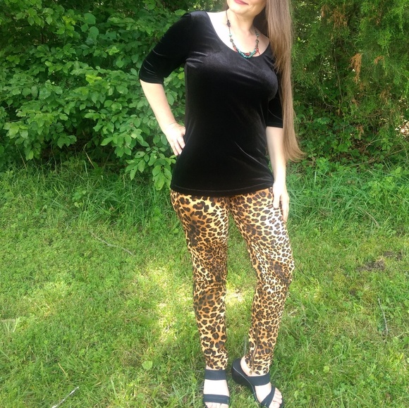 Zara Trafaluc Leopard Ankle Zip Skinny Pants MMXII - Picture 3 of 8